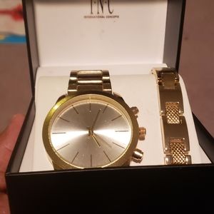 Inc gold mens watch